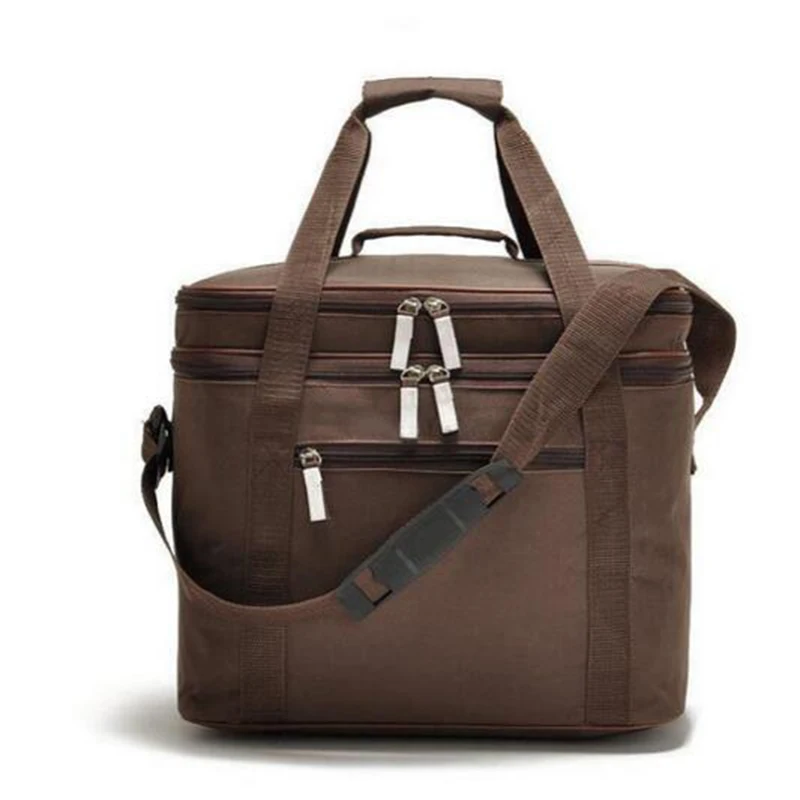 New Thermal Double Travel Picnic Lunch Tote Waterproof Insulated Cooler