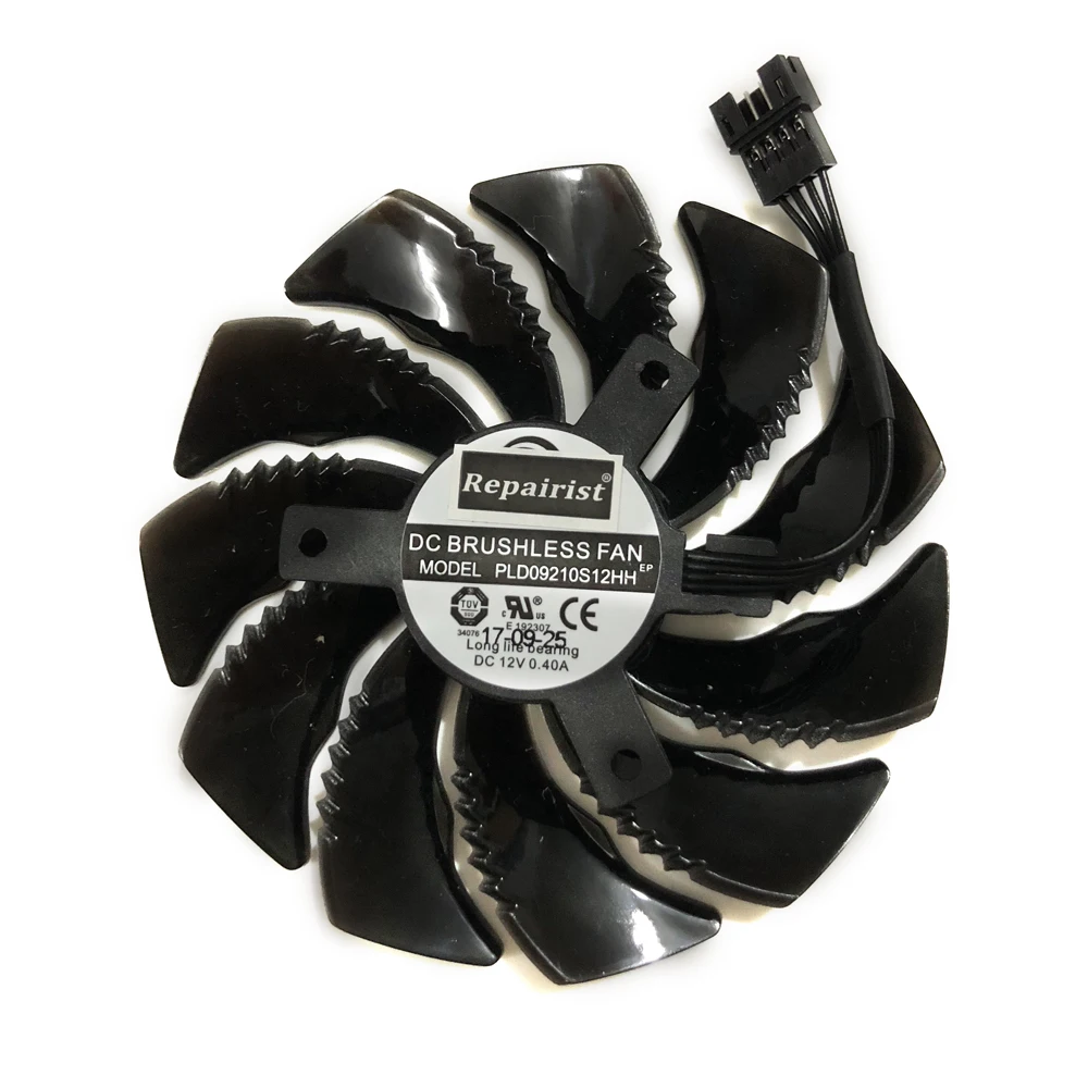 PLD09210S12HH T129215SU 87 мм (90 мм) Gigabyte GTX 1050 1060 1070 RX 470 480 570 G1 Вентилятор охлаждения