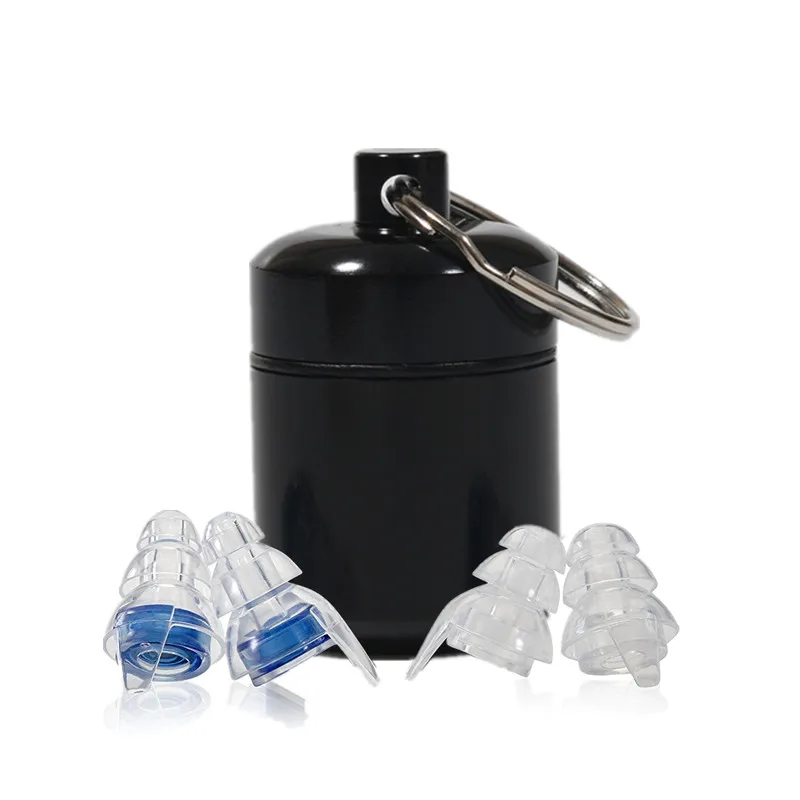 melhor 2 Par de Alta Fidelidade plugue de Orelha de Silicone de Redução de Ruído Earplug Músico Concerto Proteção Auditiva earbud para Motocicleta Baterista