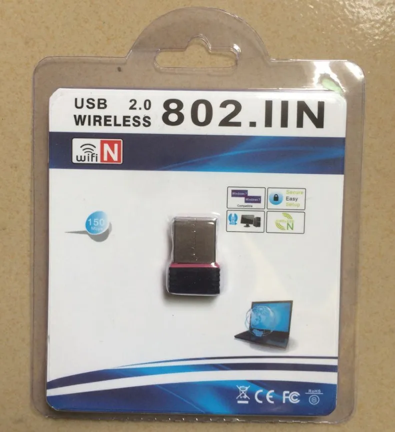 MT7601 мини USB WiFi адаптер 802.11n Антенна 150 Мбит/с беспроводная сетевая карта Внешний USB WiFi Ethernet адаптер для настольного ноутбука