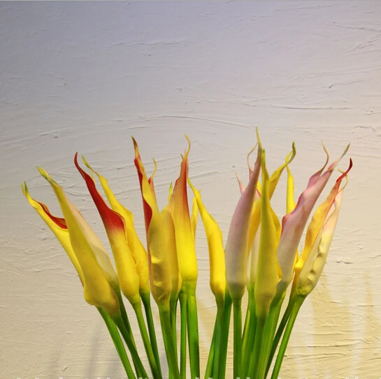 97cm Ems 12pcs Lot 9 Colors Decorative Artificial Flower Calla Lily 97cm Ems 12pcs Lot 9 Colors Decorative Artificial Flower Calla Lily Buds Real Touch