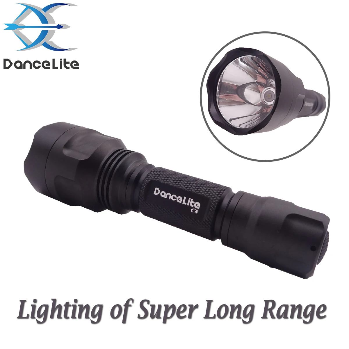

Lighting of Long Range DanceLite C8 Osram KW CSLNM1.TG 10W LED Flashlight AMC7135x10 3500mAh Fashion Lamp