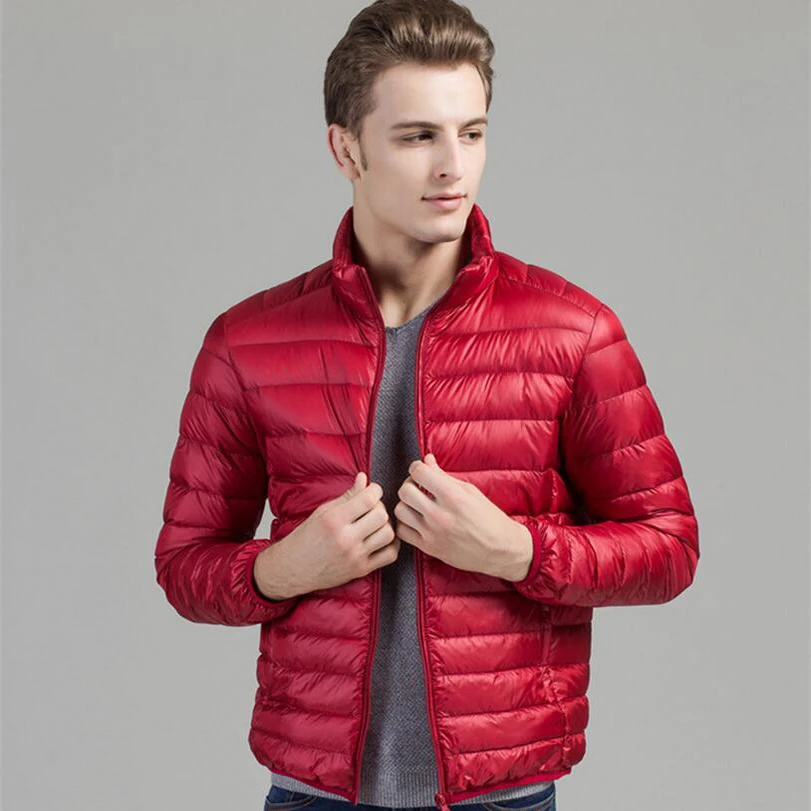 Hot Sale Winter Jacket Men White Duck Jacket Ultra Light