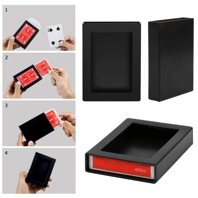 

Disappearing Magic Card Case Close Up Vanishing Magic Trick Poker Box Funny Amazing Playing Card Kids Novelty Gag Toys Gift