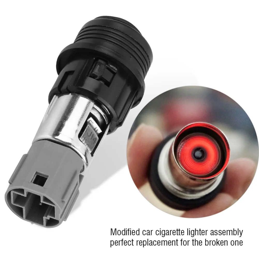 

Universal Modified Cigarette Lighter Assembly 12V 120W Cigarette Lighter Power Plug Socket Outlet Assembly for Auto-Car-Truck