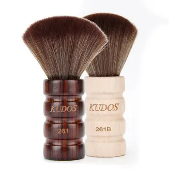 

1 Pc Peach Wood Professional Soft Black Neck Face Duster Brushes Barber Hair Clean Hairbrush