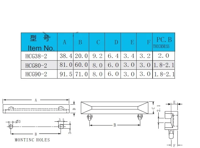 50 шт./партия HCG90-2 платы PCB руководство groov канал слот трек оснастки в поддержку рейка для распределительного шкафа прокладки доска крепления