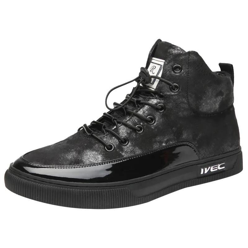 

Lightweight and comfortable leather stitching sneakers wild street casual hip hop trend shoes Korean fashion sports shoes men