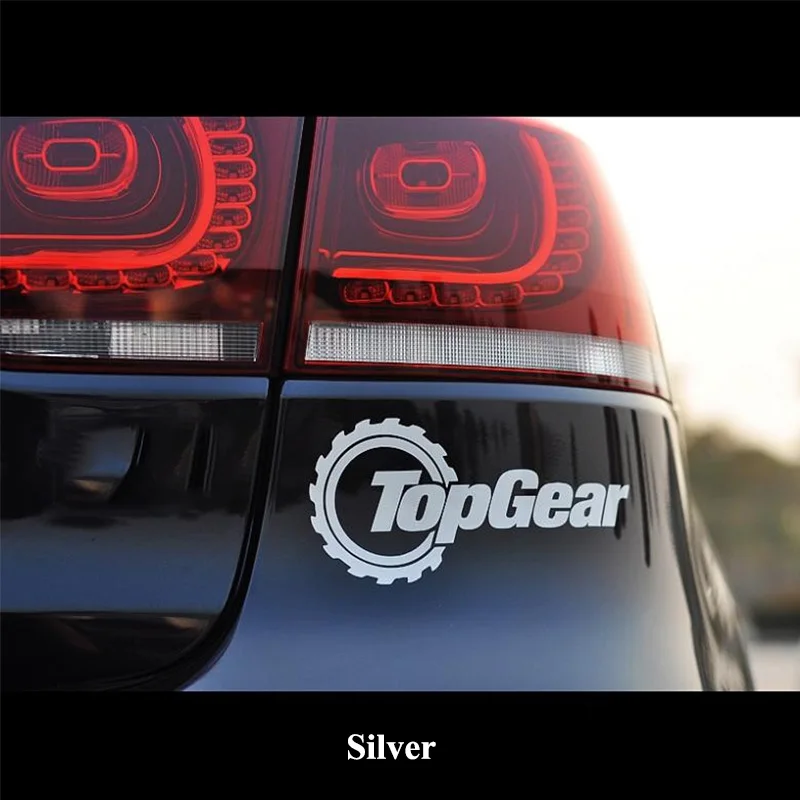 1pc SEEYULE New Arrival Top Gear Letters Car Sticker Reflective Personalized Waterproof Car Styling Decal for VW Golf Passat
