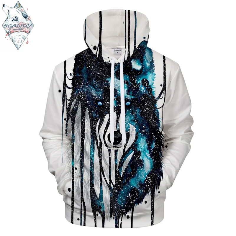 galaxy wolf sweatshirt
