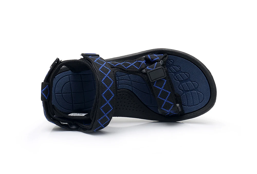 Apakowa Unisex Little Kid Boys Girls Summer Peep-Toe Beach Walking 3 Strap Sport Sandals Child Washable Quick Drying Water Shoes