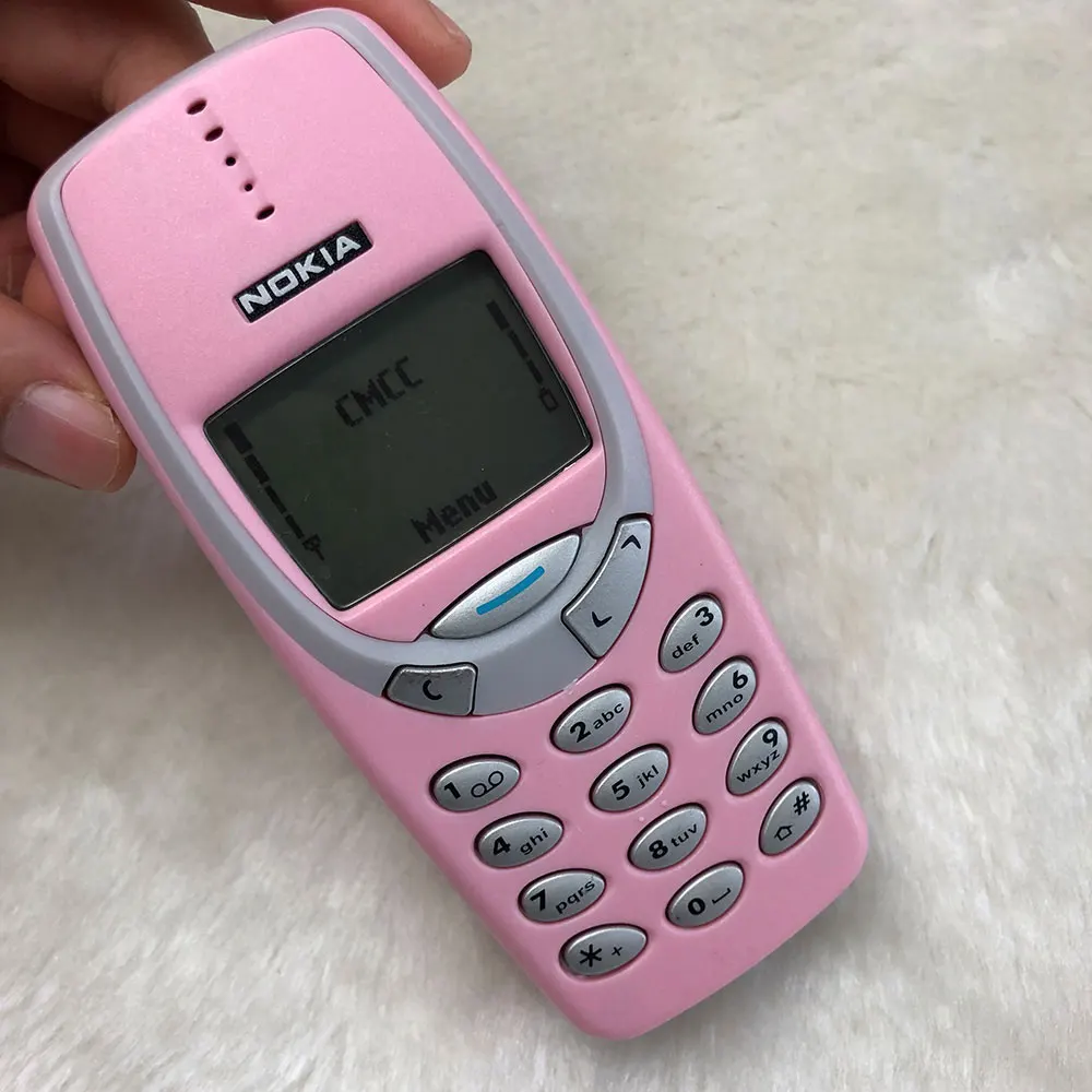 NOKIA 3310 2G GSM разблокированный мобильный телефон хороший дешевый отремонтированный мобильный телефон - Цвет: Pink