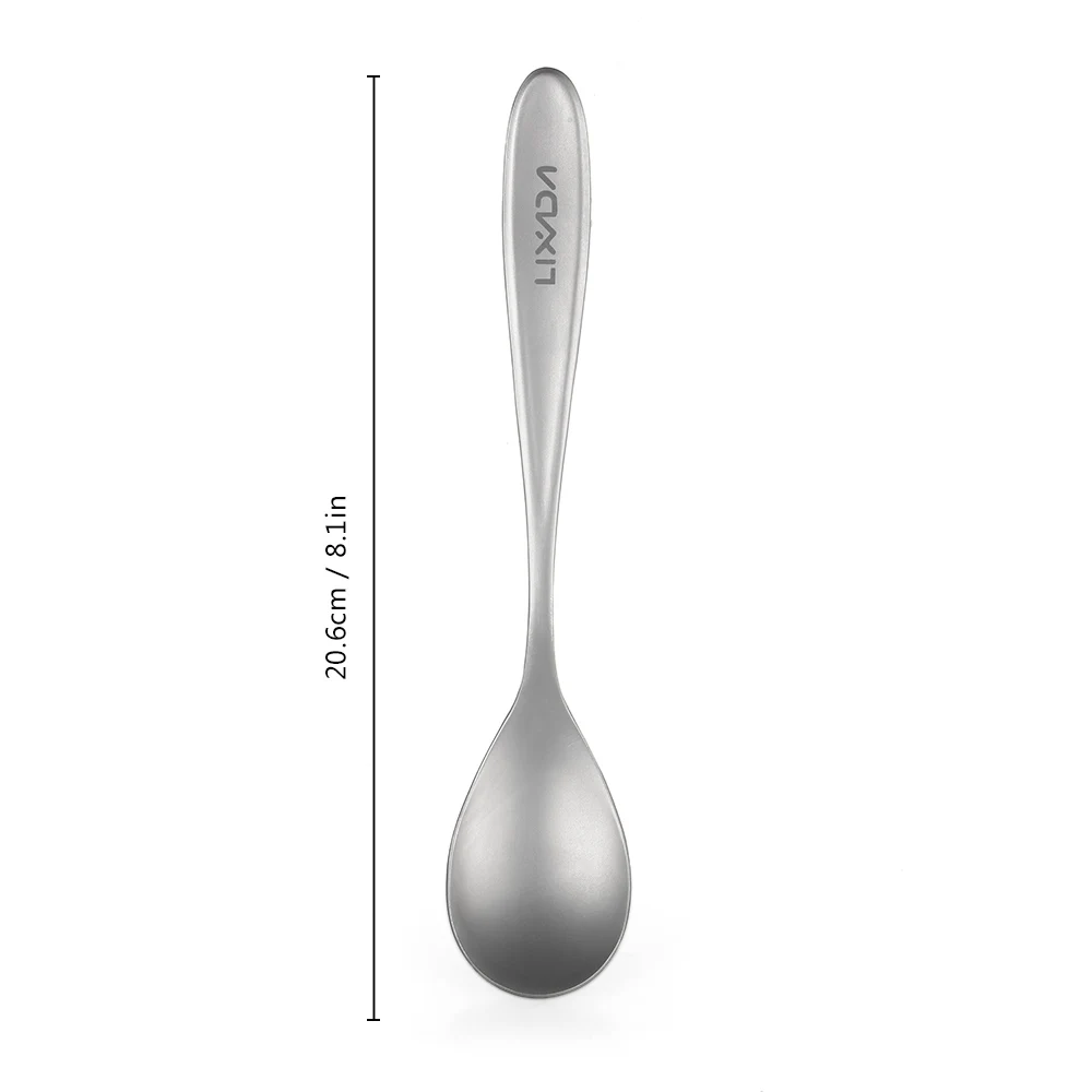 

# Titanium Spoon Lightweight Camping Titanium Tableware Dinner Table Spoon for Home Outdoor Picnic Camping Hiking Traveling