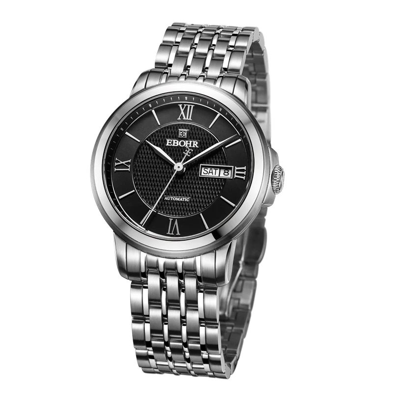 

EBOHR brand luxury machinery successful men's Mechanical watch waterproof business casual fashion watch 2019 new Ebohr 10860212