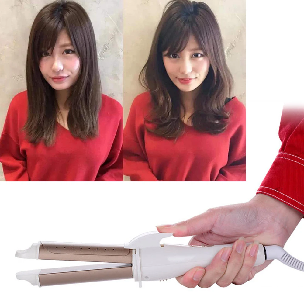 

Electric Splint Curls Straight Dual-use Multi-function Curling Iron Hair Straightener Curler Hairdressing Tools EU/US Plug