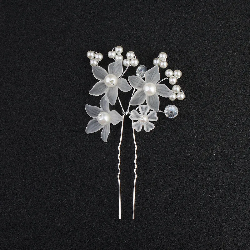 HS-J4469-Silver QYY модные жемчужные свадебные аксессуары для волос с жемчугом заколки для волос Свадебные украшения для волос для женщин Головные уборы - Окраска металла: HS-J4469-Silver