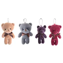 Симпатичные 13 см любовь медведь плюшевые игрушки приблизительно плюшевый медведь мягкая игрушка медведь кукла 4 цвета рисунок медведь