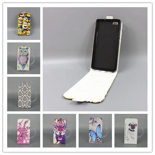 

For Huawei Ascend P8 Lite Hot Pattern Cute PrintingVertical Flip Cover Open Down/up Back Cover filp leather case