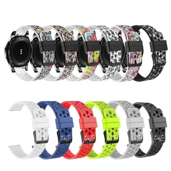 

Soft Silicone Watchband Wrist Strap Bracelet Replacement for Samsung Gear S3 Frontier/Classic for Huawei Watch 2 Classic for LG