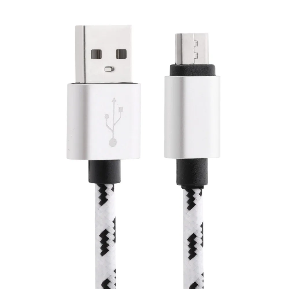 2 м 2A Плетеный алюминиевый твист микро USB данных и синхронный кабель для быстрой зарядки для samsung Galaxy S7 Edge# Zer