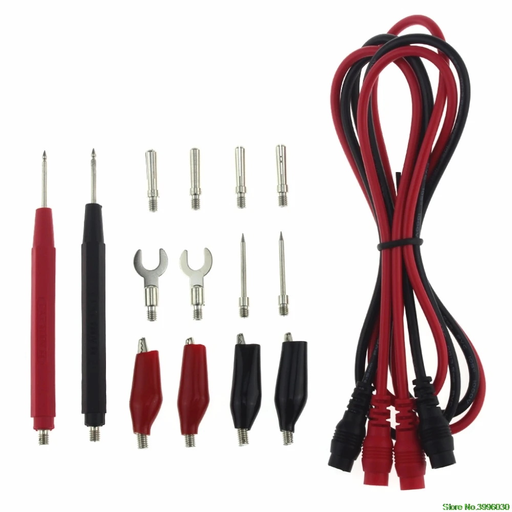 

16pcs/Set Multifunction Digital Multimeter Probe Test Lead Cable Alligator Clip