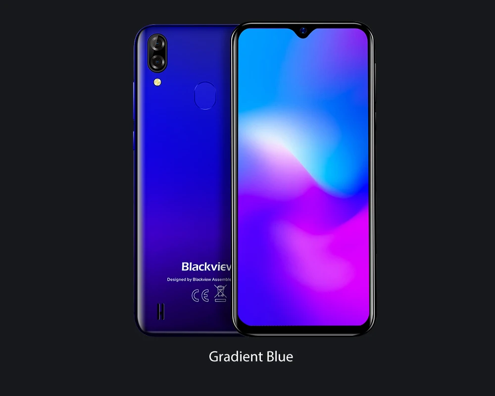 Blackview A60 Pro смартфон MTK6761 четырехъядерный Android 9,0 4080 мАч мобильный телефон 3 ГБ+ 16 Гб экран с каплями воды лицо ID 4G мобильный телефон