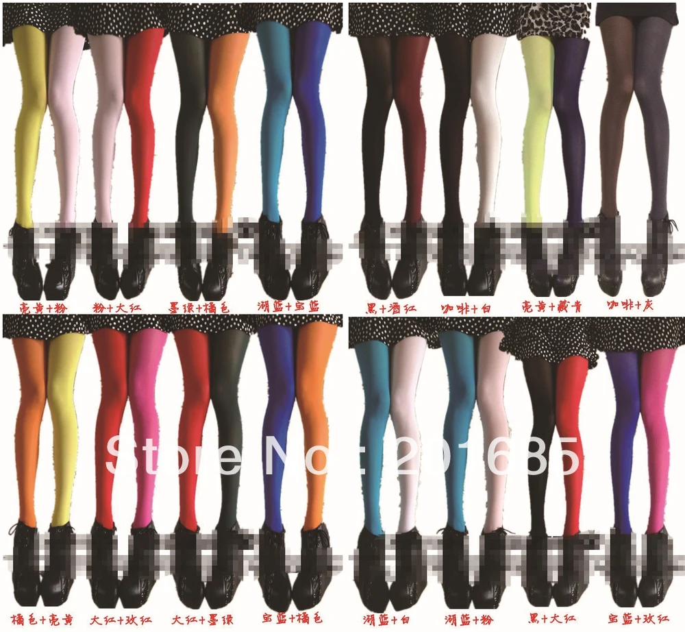 FASHION TWO TONE JESTER TIGHTS PANTYHOSEin Tights from Underwear & Sleepwears on