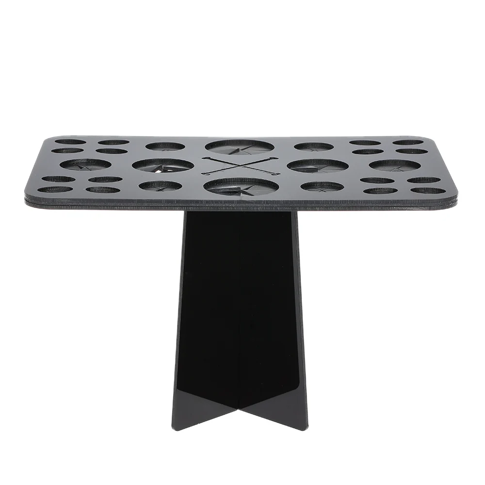 

Acrylic Makeup Brushes Holder 26 Holes Stand Foldable Organizing Rack Cosmetic Brush Drying Holders For Lady Makeup Tool