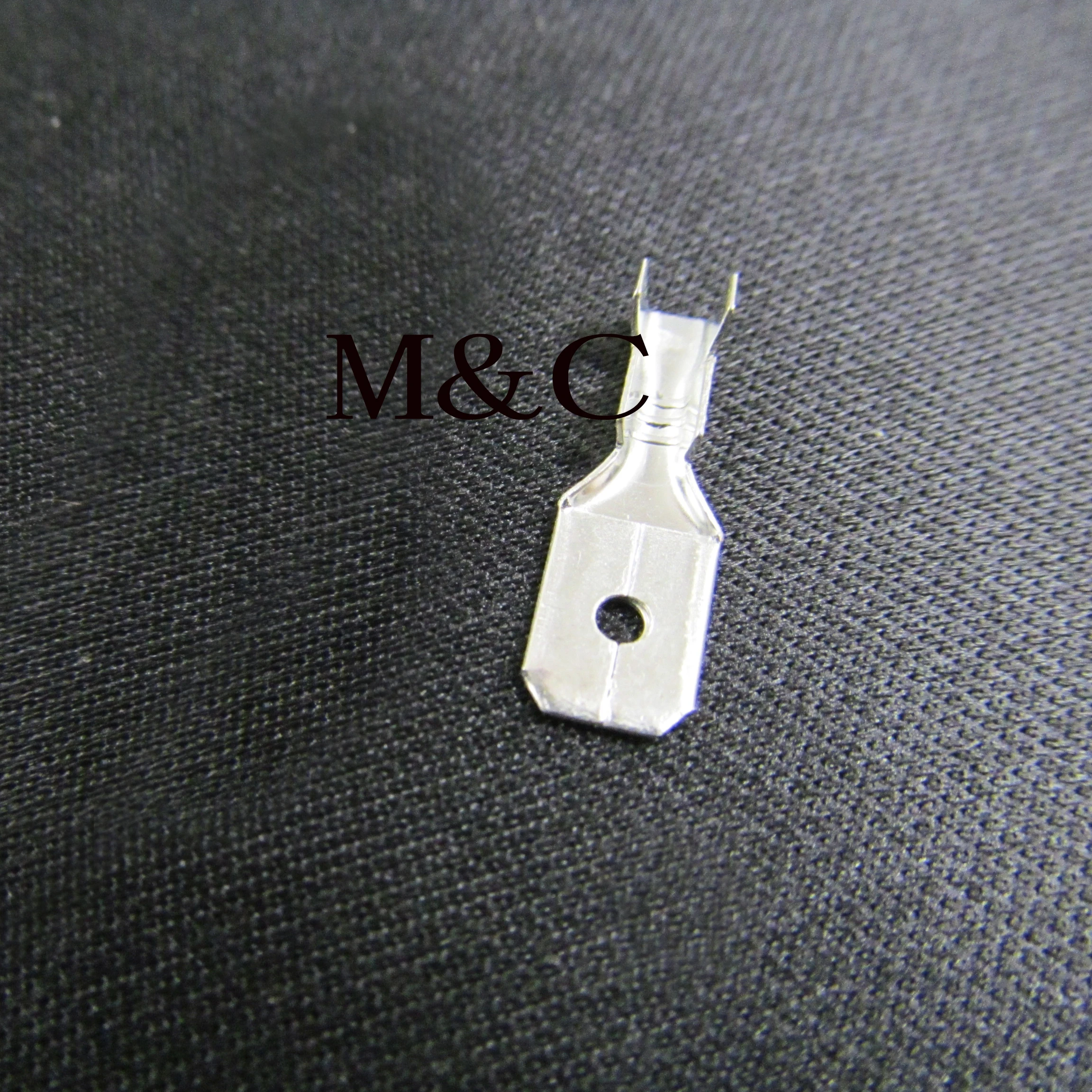 2000pcs Quality 6.3mm male Uninsulated Spade Crimp Connector Terminal