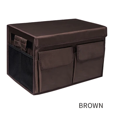 Складная коробка для хранения багажника автомобиля портативный чехол для хранения багажника для автомобиля аксессуары для интерьера Стиль - Название цвета: brown