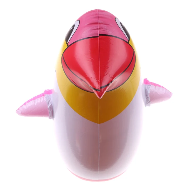 Inflatable Penguin Tumbler Roly-poly Toy Tumbler Penguin Toy Squeezed Call With Sound PVC Inflatable Toys 36cm 3