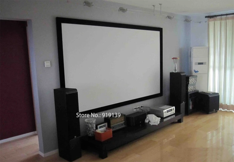 Экран проектора для кинотеатра 120 дюйма 16:9 с фиксированной рамкой|projectors for home