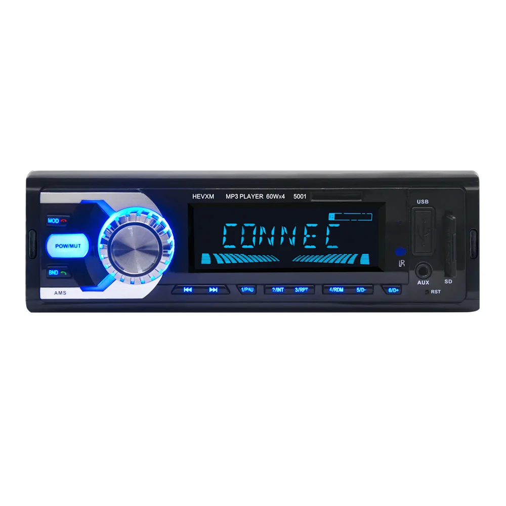 

HEVXM 5001 1din 12V on-board multi-function player, BT MP3 player, car FM radio, Support USB Mp3 Playe with Remote Control