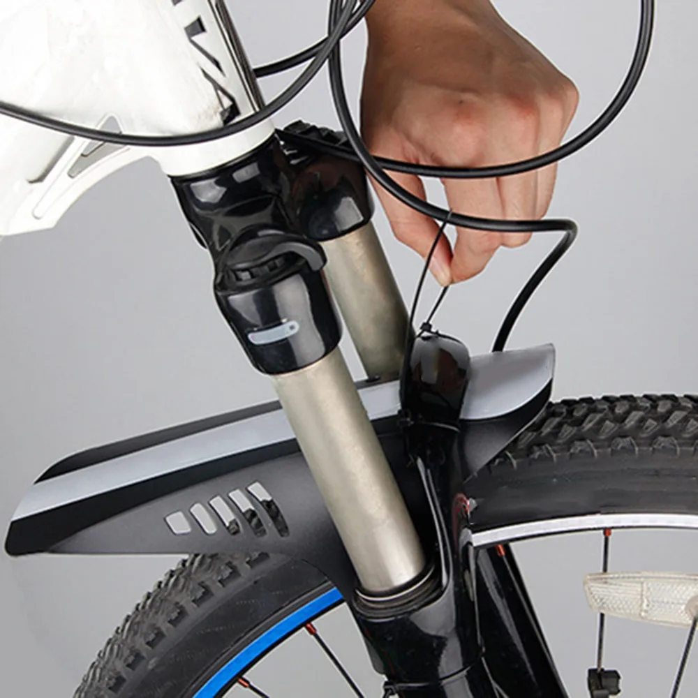 Портативный складной дорожный велосипед горный велосипед велосипедное защитное крыло переднее заднее крыло крылья для велосипеда Черный Синий 4 цвета