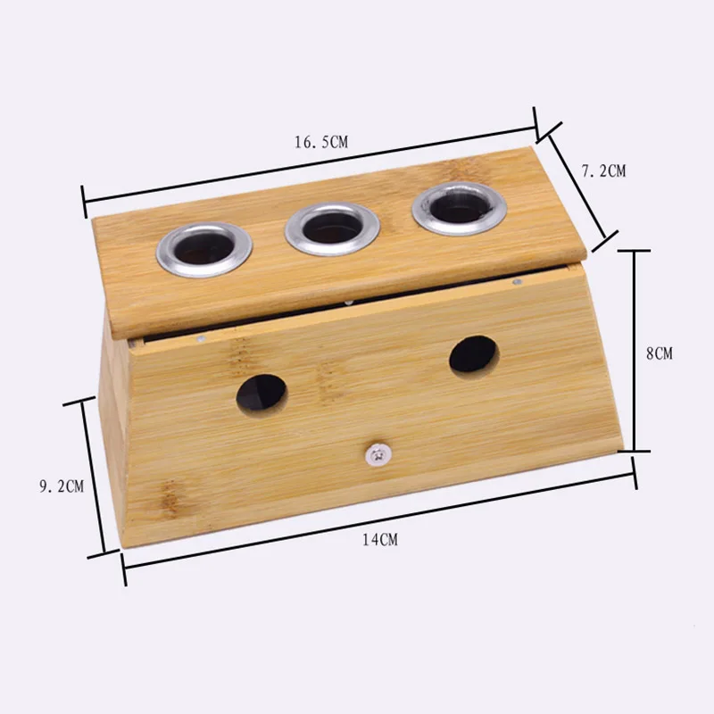 Недавно прижигание бамбукового дерева коробка рулон палки держатель Чехол массажное устройство для акупунктуры инструмент