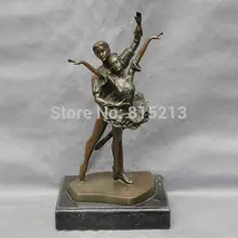 Bi001007 14 ''чистый бронза принцесса и принц балетки Костюмы для латиноамериканских танцев Танцы статуя фигурка