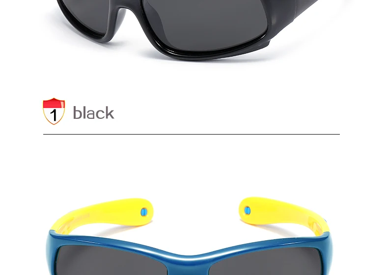 Новые силиконовые детские солнцезащитные очки высокого качества очки Детские поляризованные линзы очки для мальчиков и девочек Мягкие гибкие рамки 8110