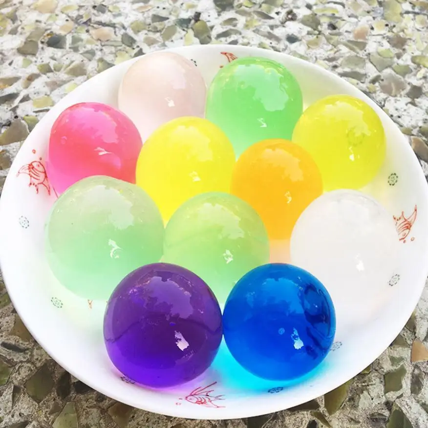 8 12mm Big Crystal Soil Mud Hydrogel Gel Kids Toy Water Beads Growing