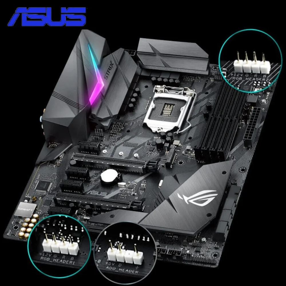 

ASUS ROG STRIX Z370-F GAMING Z370 ATX Motherboard Support DDR4 4000MHz Dual M.2 SATA 6Gbps LGA1151 Socket Mainboard
