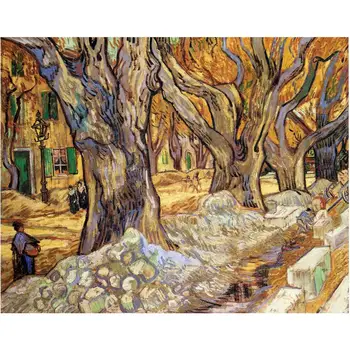 Online Vincent Van Gogh Paintings On Canvas Large Plane Trees Hand-painted Wall Art Decor High Quality