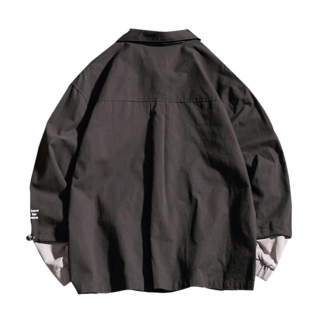 Aelfric Eden,, тонкая хлопковая куртка в японском стиле Харадзюку, хип-хоп, мужская уличная куртка с карманами и нашивками, повседневное пальто с буквенным принтом