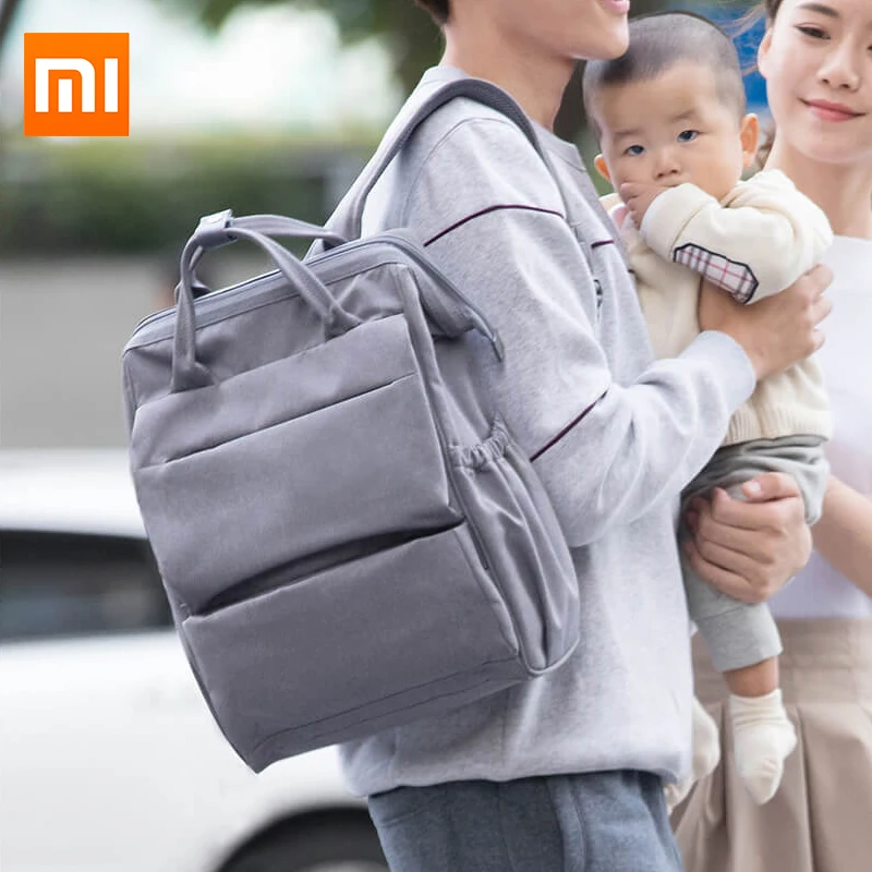 

Original Xiaomi Multifunction Baby Diaper Bag Feeding bottler Backpack 20L Built-in Milk Insulation Bag For Mother Father Travel