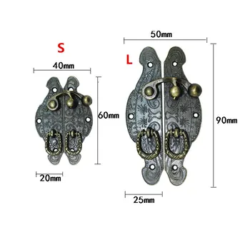 

Box Packing Buckle Vintage Antique Wooden Gift Box Toggle Lock Alloy Buckle Latch Hook Locks,Zinc Alloy,New Style