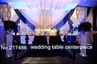 

Table top chandelier crystal aisle centerpieces for weddings