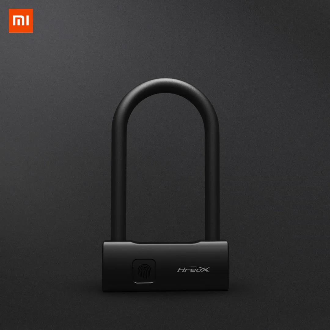 

YOUPIN AreoX U8 Long Smart Fingerprint U-lock Anti-theft Bicycle Motorcycle Lock USB Fingerprint Lock 300/224.8mm