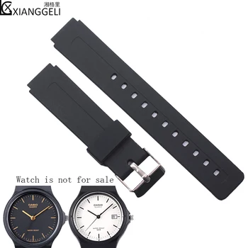 

Watch accessories 16mm For Casio Men's and Women's Waterproof Leisure Sports Resin Rubber Strap MQ-24/58/104/71/MW-59