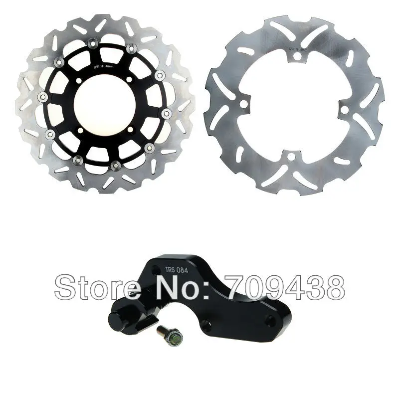 

Oversize 320mm Front Rear Brake Disc Rotor & Adaptor Bracket For KAWASAKI KX250 KX 250 F 2006-2013 2007 2008 2009 2010 2011 2012