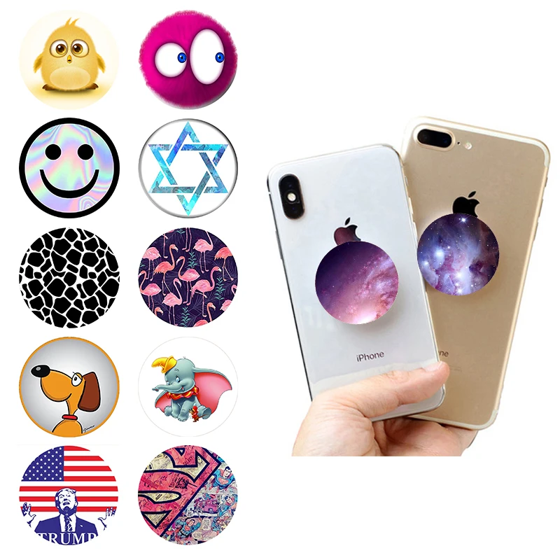 

Phones Popsoket Round Car Phone Holder Pocket Socket Desk Stand Holder попсокет Expanding Grip Pipsocket for iPhone X XS