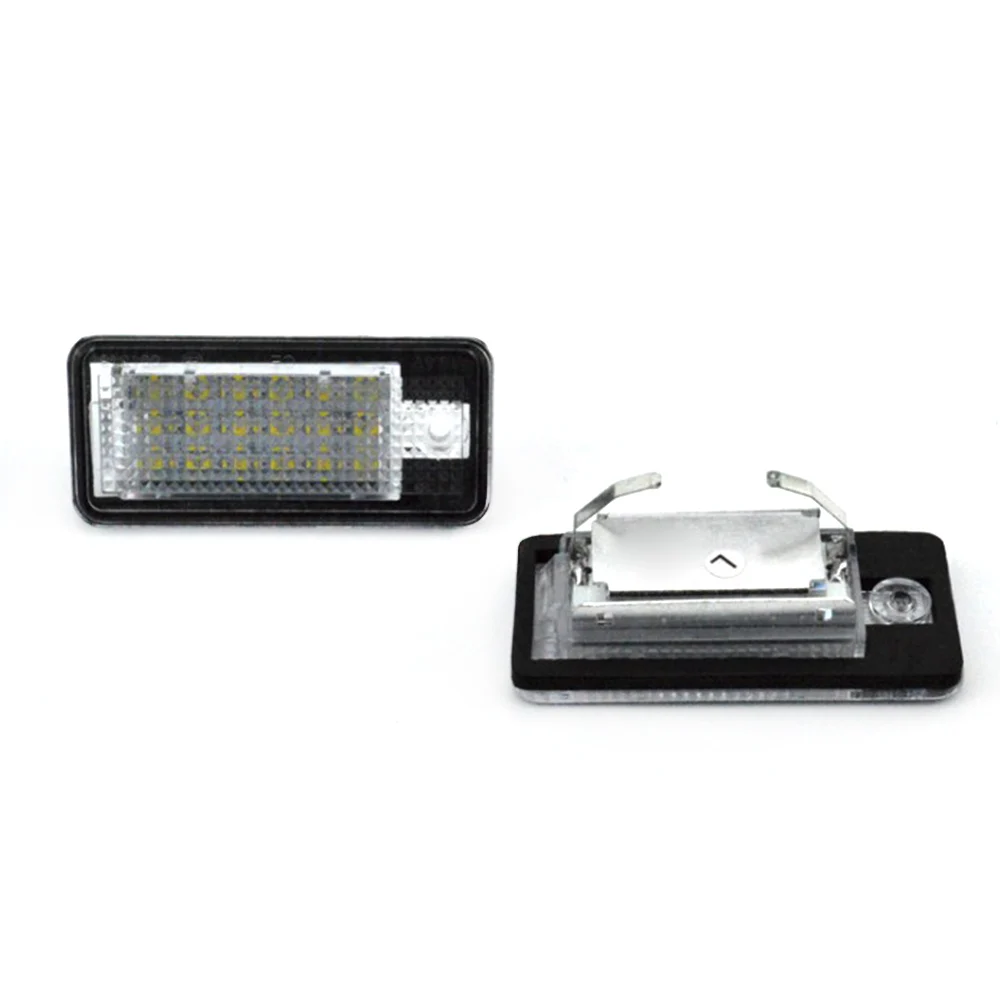 2 шт. светодиодный светильник для автомобиля Белый 18 светодиодный 3528 SMD светильник номерного знака для AUDI A3 8 P 4F A6 автомобильный Стайлинг