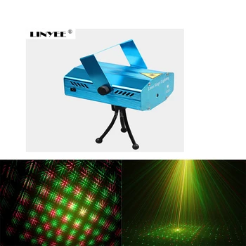 

2 X Mini LED Laser Pointer Disco Stage Light Party Pattern Lighting Projector Lamp Show IR Remote RGB Laser Projector Lights